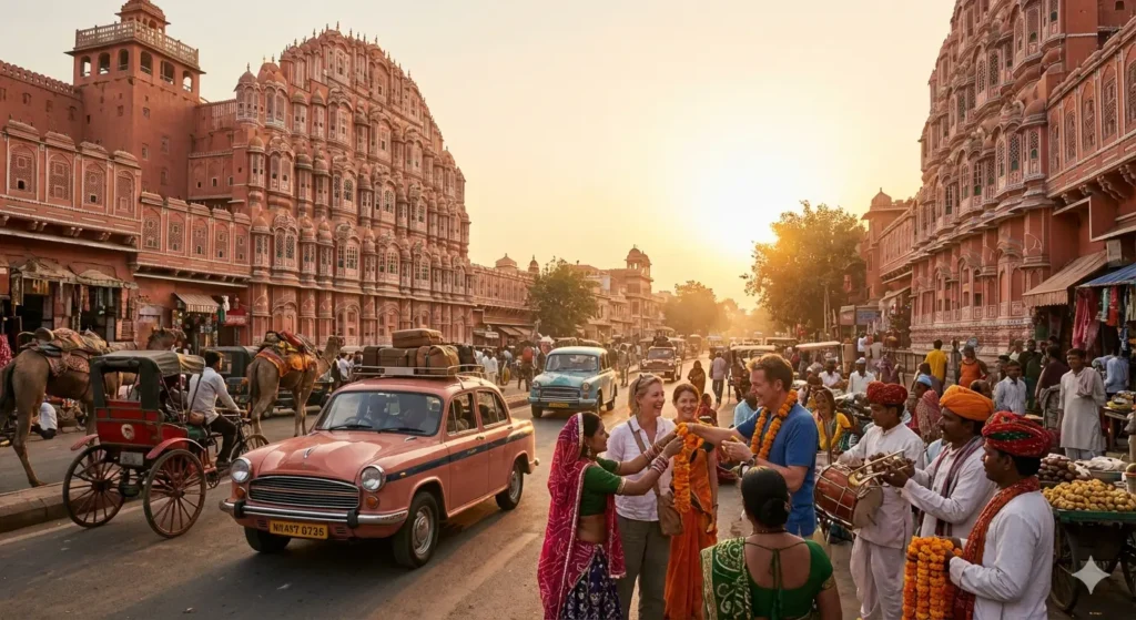 Arrival and Pink City welcome Jaipur