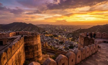 Nahargarh Fort sunset view Jaipur