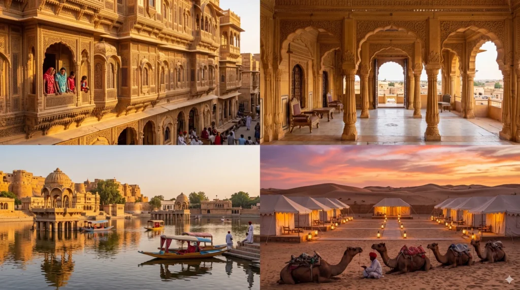 Jaisalmer sightseeing and desert camp tour